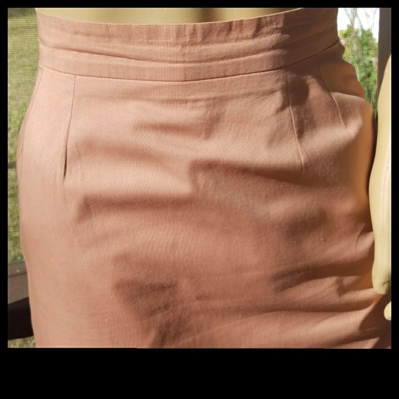 ⭐️HP⭐️VTG▪️DIOR▪️1980’s Peach Mini Pencil Skirt - Picture 3 of 7